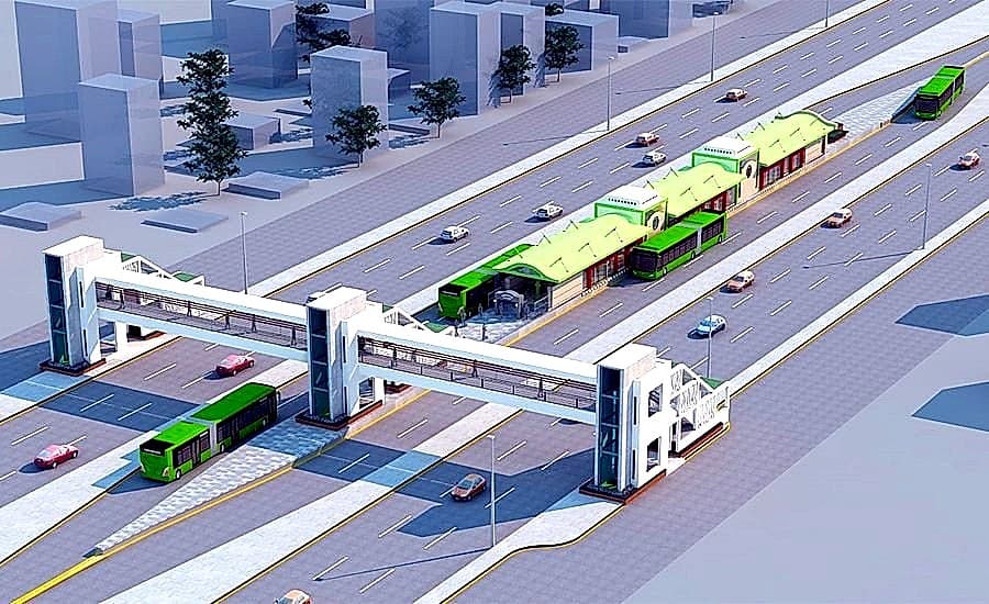 Green Line BRTS — Elevated & At-Grade Stations