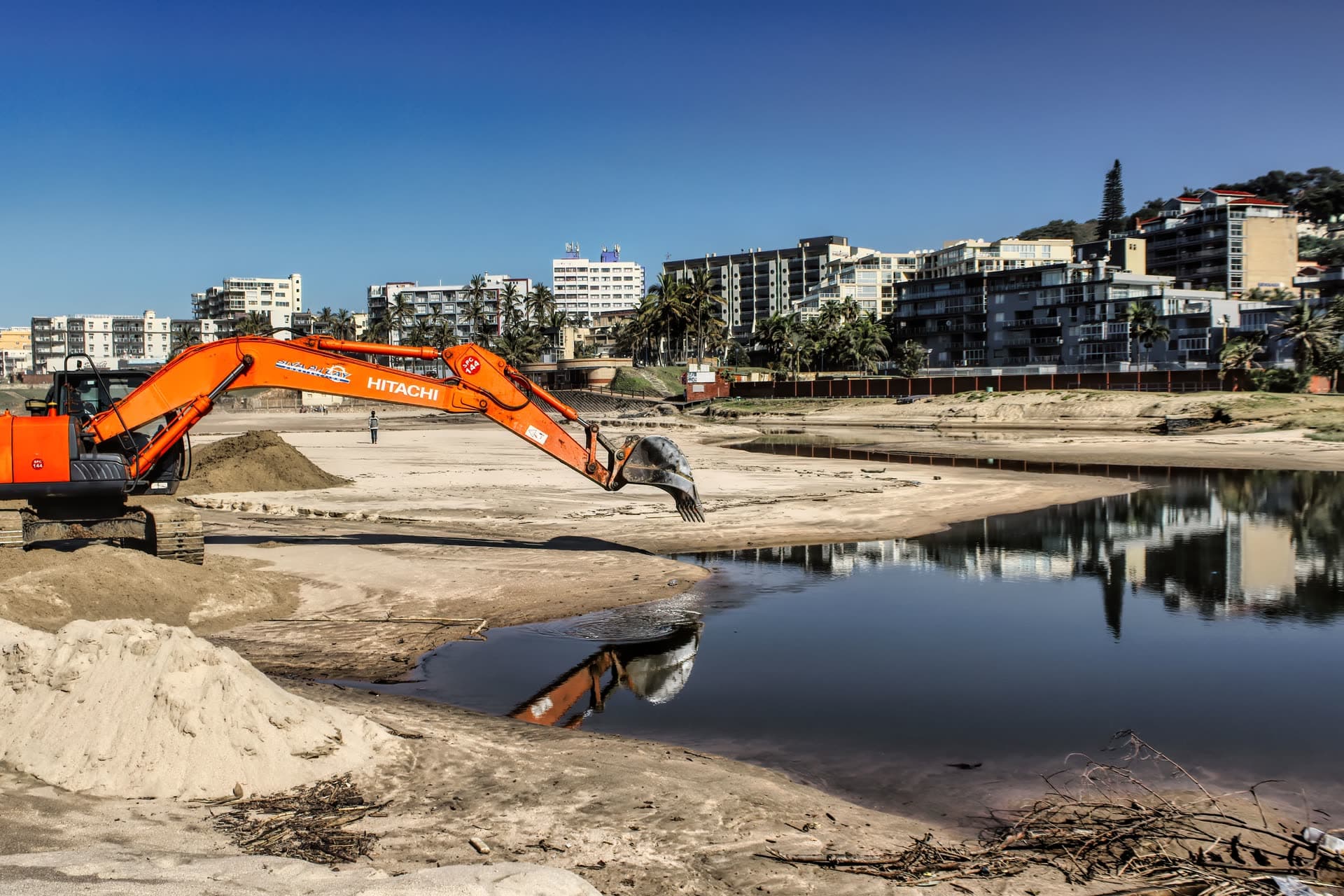 PPL Jetty site — lagoon excavation and rock revetment placement